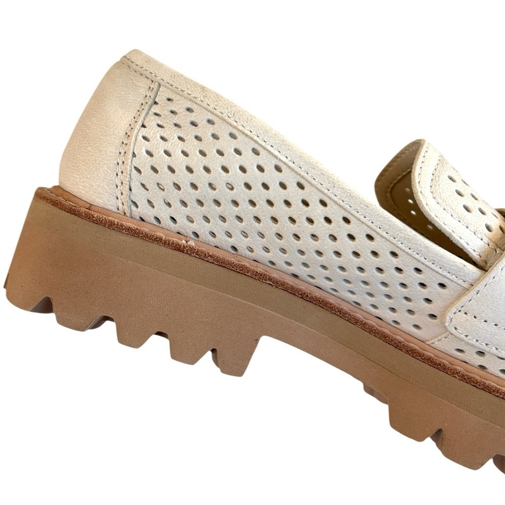 Like New Dolce Vita Leather Malila Loafers Ivory Size 7.5 - Picture 5 of 10